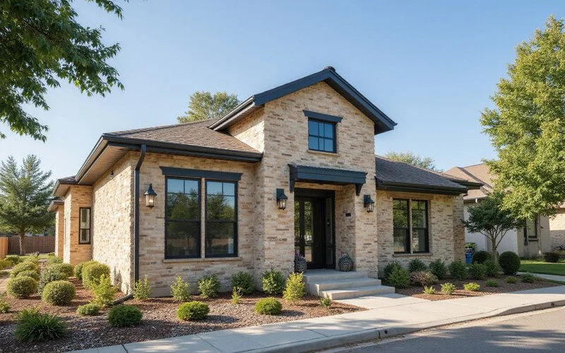 Leasing and maintenance office at the entrance of a build-to-rent community